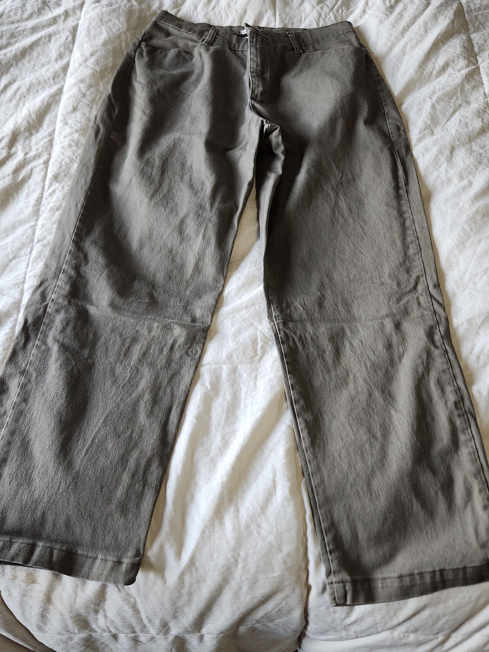 Lee Women's Straight Leg Jeans in Olive Khaki